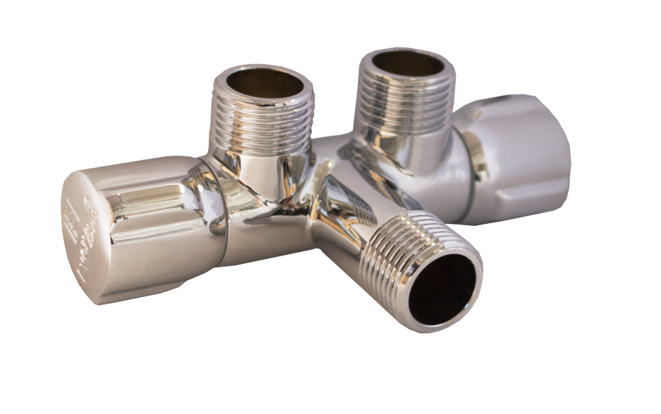 Dvojitý rohový ventil 1/2