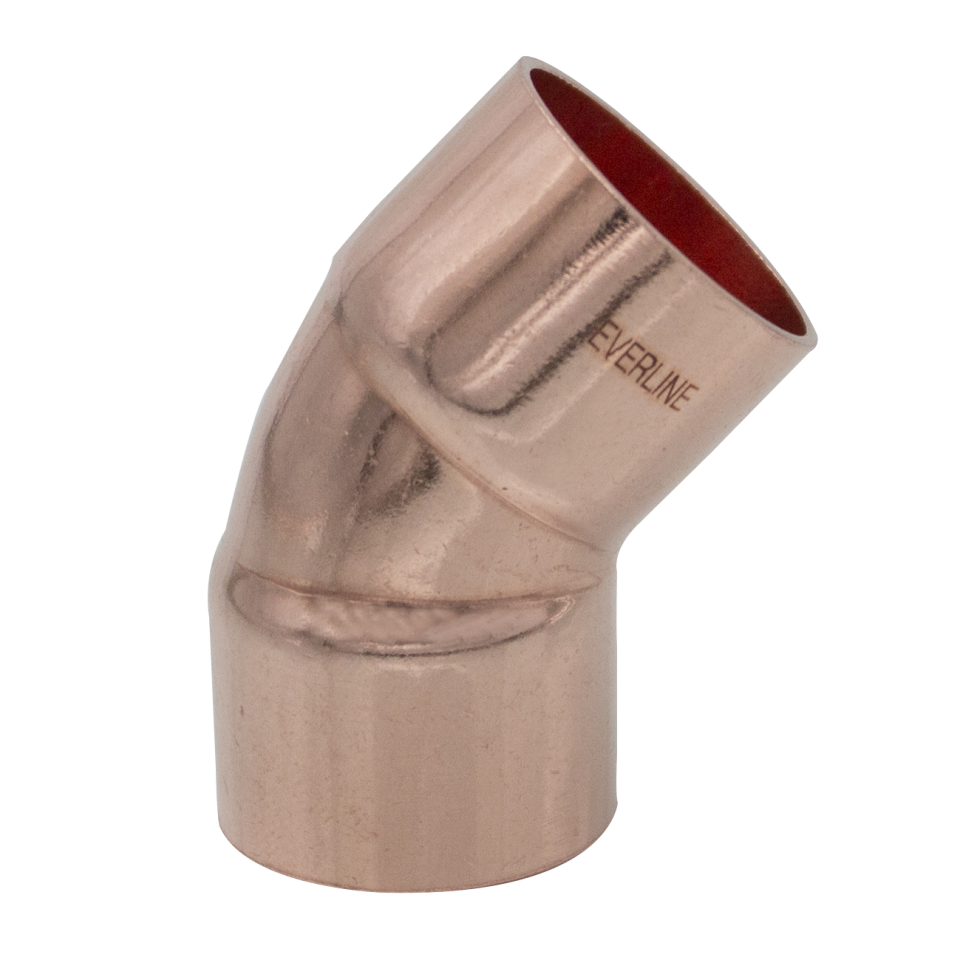 Medené koleno 28/45 FF