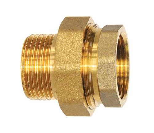 Mosadzné kúrenárske šróbenie priame 3/8